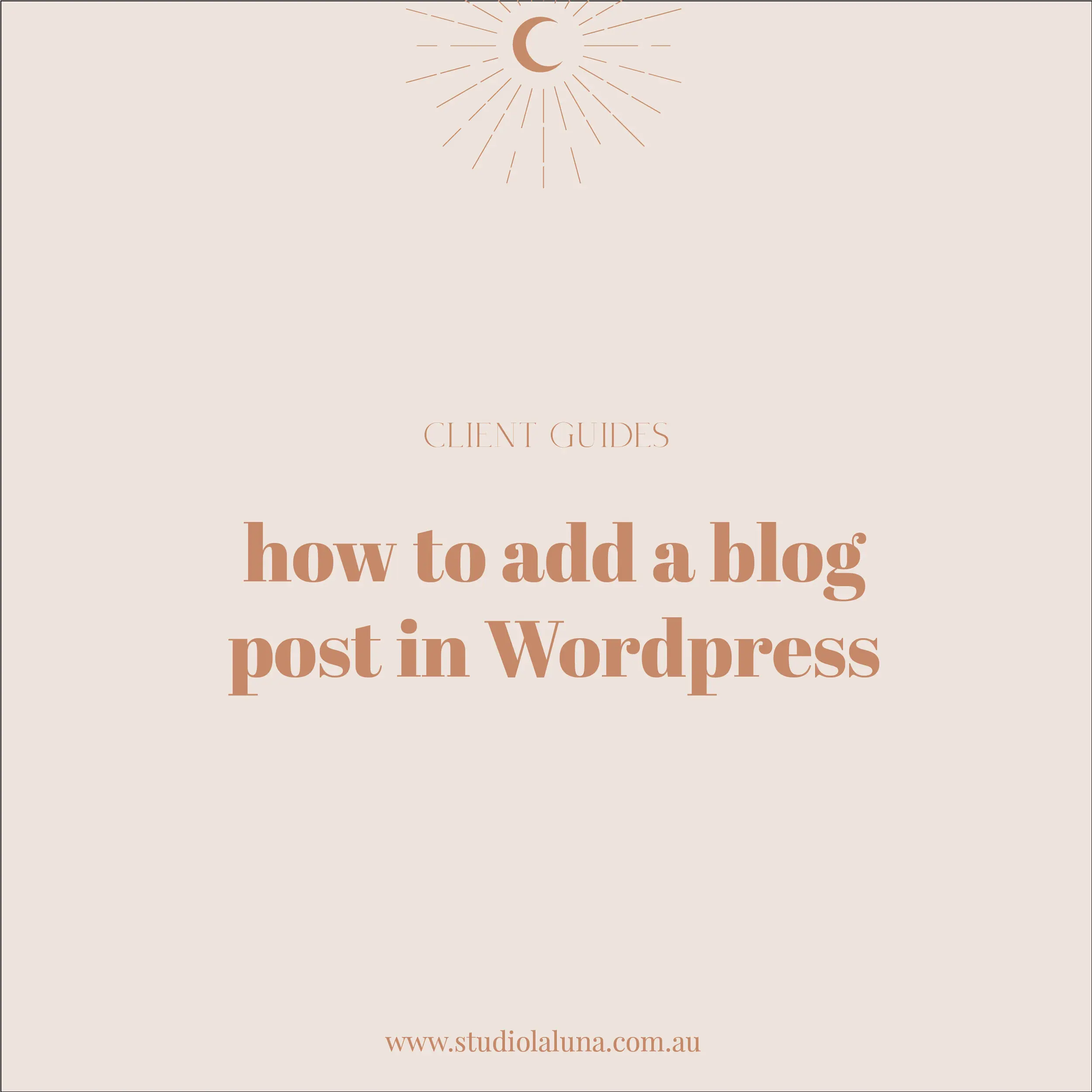 How to add a blog post to your WordPress website